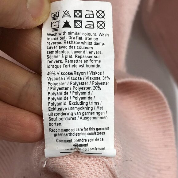 River Island Petite Lace Collar detail Sweater in Pale Pink size 0 - Picture 9 of 16